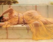 Girl in Yellow Drapery - 约翰·威廉·格维得